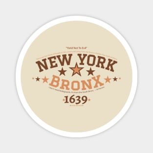 New York Bronx 'Yield to the Evil' Logo Shirt - Urban Streetwear Collection Magnet